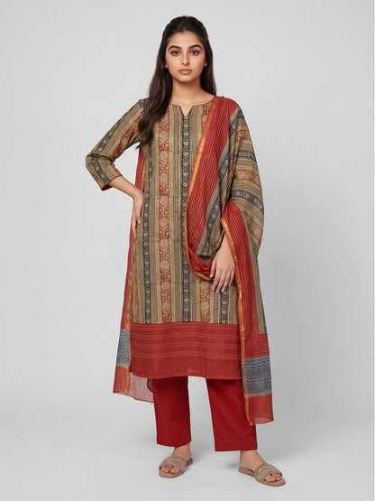 UNSTITCHED SUIT -176