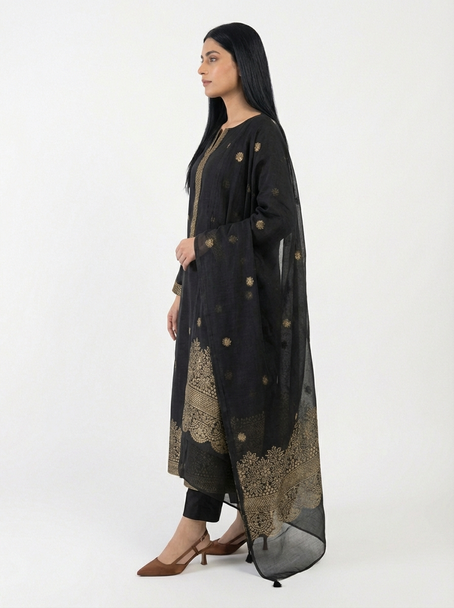 UNSTITCHED ETHNIC WEAR SUIT-702